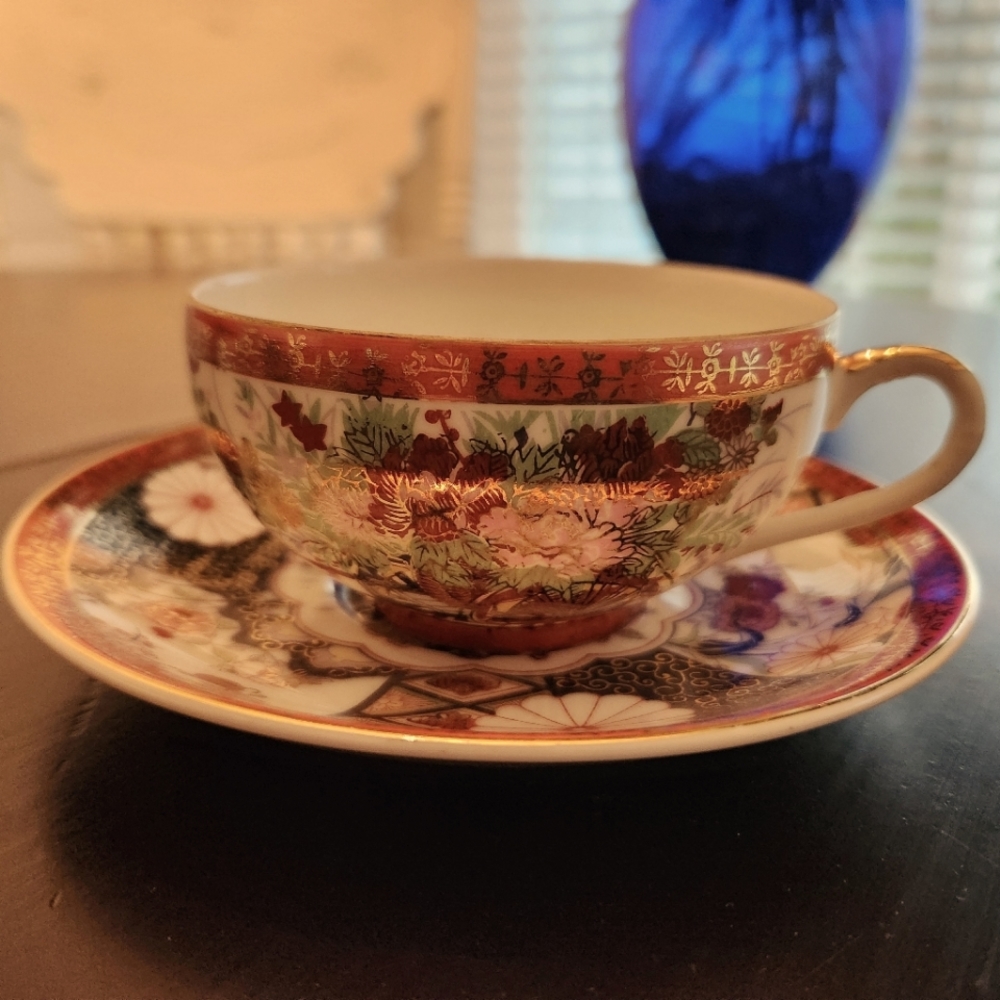 Vintage SAJI Porcelain Tea Cup & Saucer